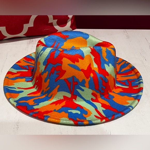Vibrant Multicolor Women’s Fedora Hat - Picture 2 of 8